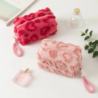 Fluffy Travel Makeup Pouch