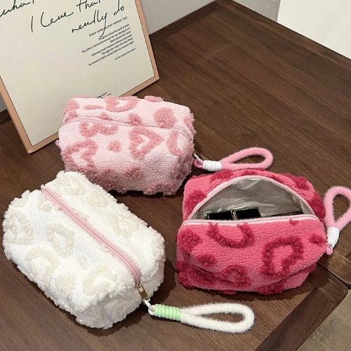 Fluffy Travel Makeup Pouch